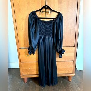 Sleeper black Atlanta dress in silk